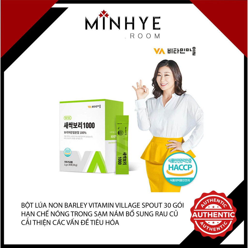 Bột Lúa Non Vitamin Village Barley Spout Hàn Quốc 30 Gói