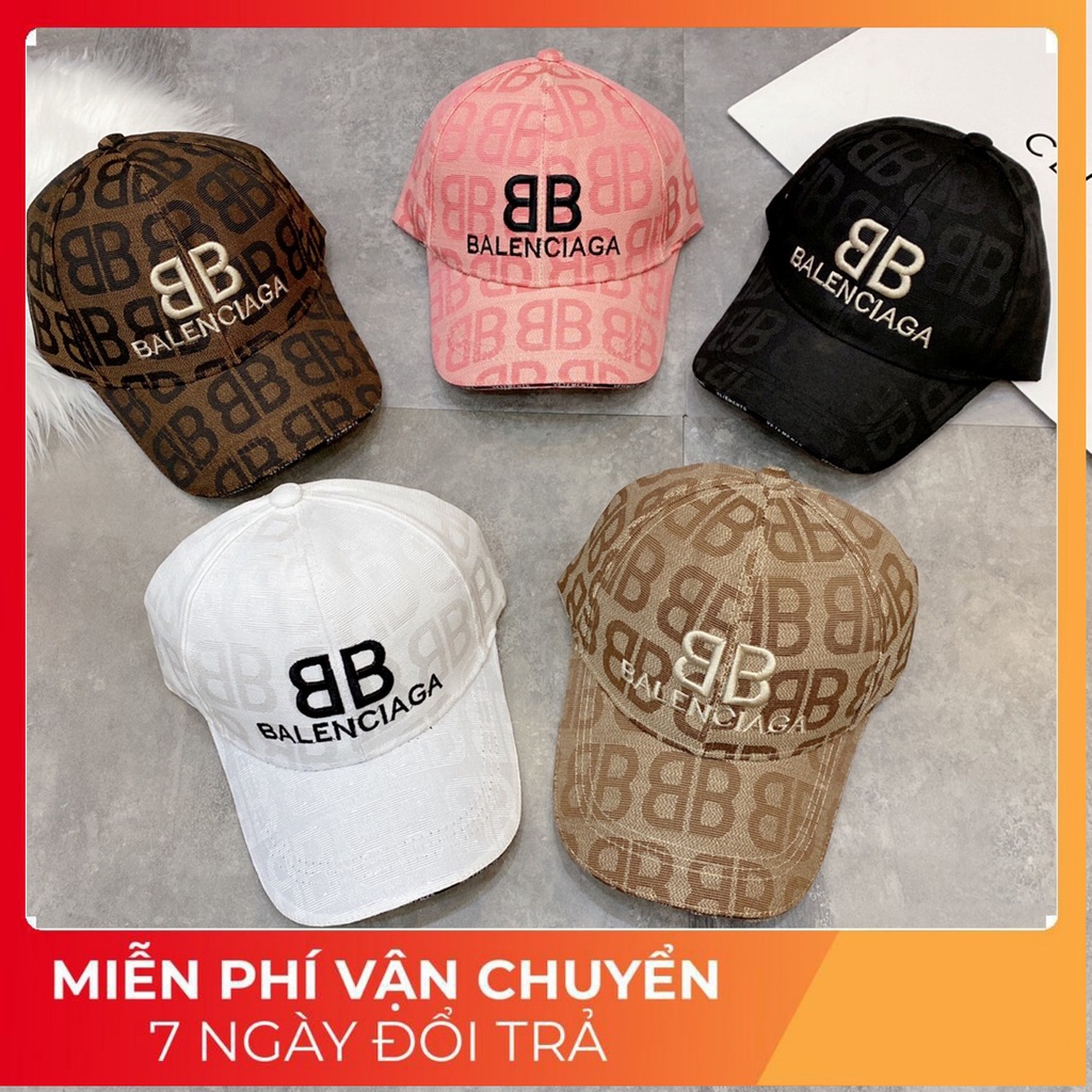 Mũ lưỡi trai Balenciaga mới, họa tiết hãng in chìm full mũ, logo thêu chữ nổi 3D, bảng màu trẻ trung, hàng QCCC