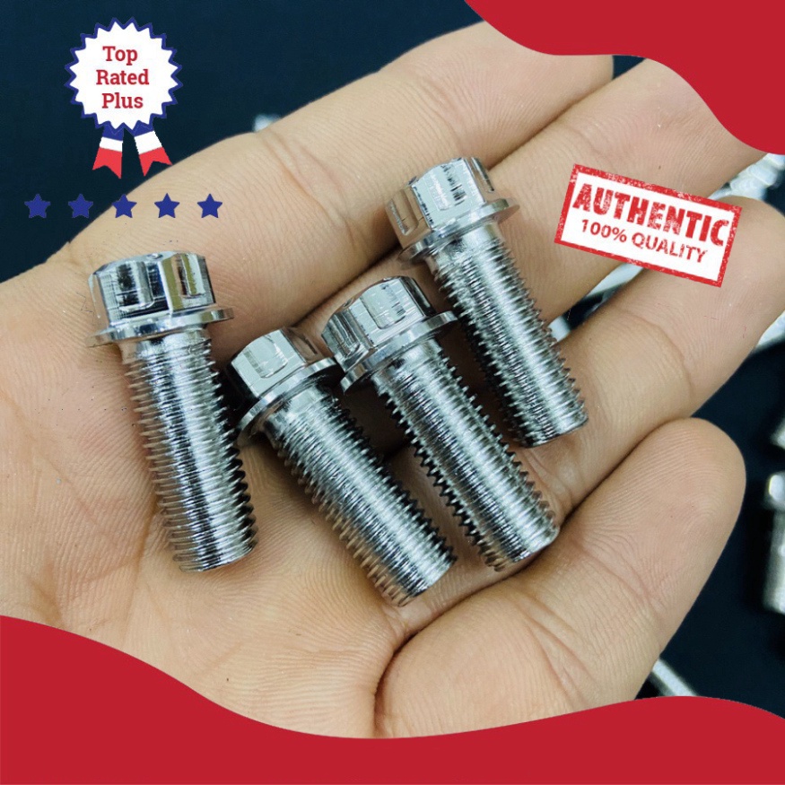 [HCM XẢ KHO MÙA DỊCH] ỐC INOX SALAYA 10LY4 PHÂN BẮT CHÂN PHUỘC, 10LY25 PHÂN BẮT HEO DẦU XE YAMAHA