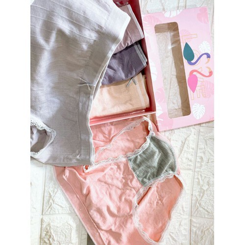 Quần lót nữ❤️ FREESHIP❤️Quần hộp con hạc cao cấp-Cotton kháng khuẩn