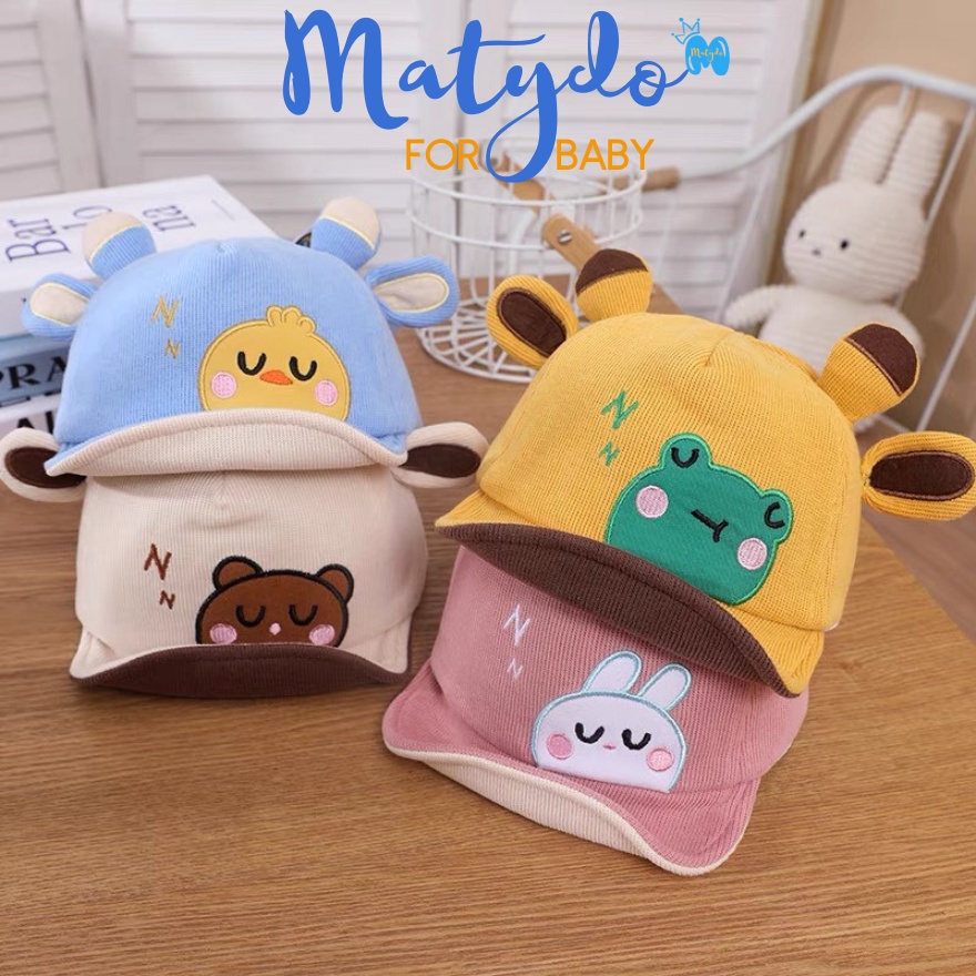 Mũ cho bé gái bé trai MATYDO nón lưỡi trai hình động vật đáng yêu phụ kiện trẻ em