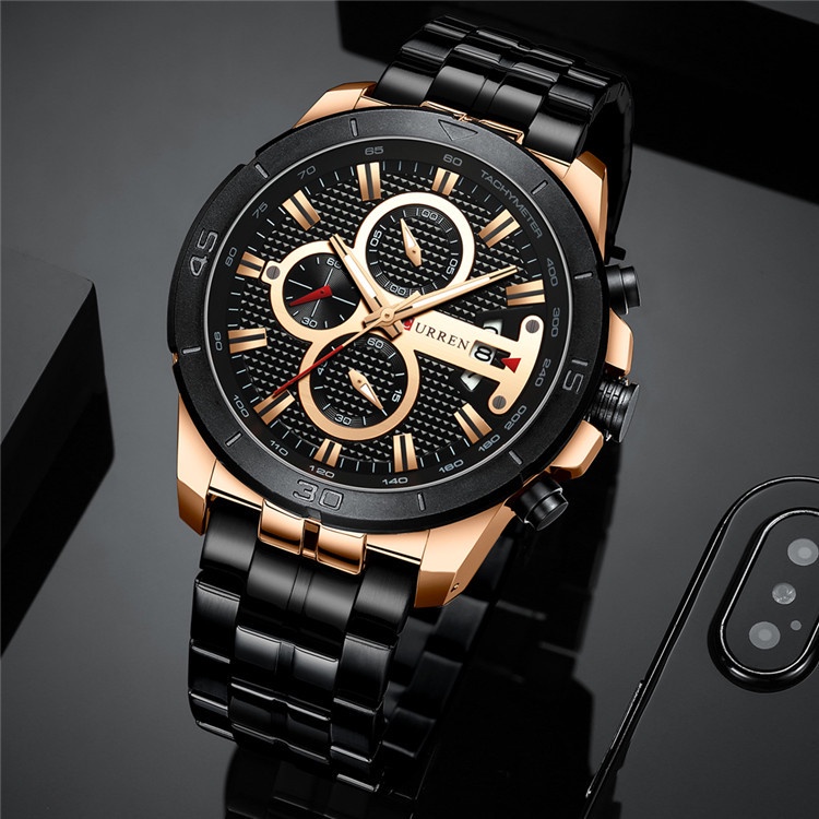 Đồng hồ thể thao thạch anh đeo tay CURREN 8337X chống nước cấp quân đội thời trang 2019 cao cấp cho nam