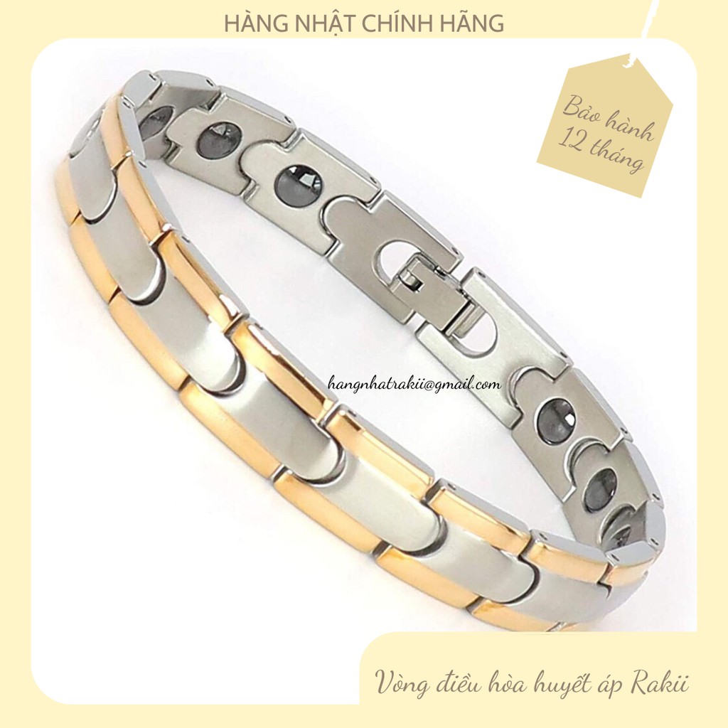 {Số lượng có hạn}Mẫu dành cho nam,Vòng điều hòa huyết áp Rakii Nhật Bản ,Vòng đeo tay Germanium Nam nguyên chất 99,999%