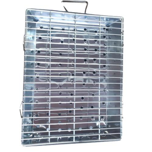 BẾP NƯỚNG THAN HOA INOX - VỈ 40 x 30 x 11cm - MITUHOME - CHUYÊN DÙNG NƯỚNG THỊT NGOÀI TRỜI