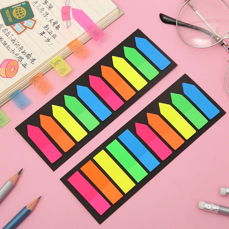 Set 100/200 Tờ Giấy Ghi Chú Phân Loại Tiện Lợi