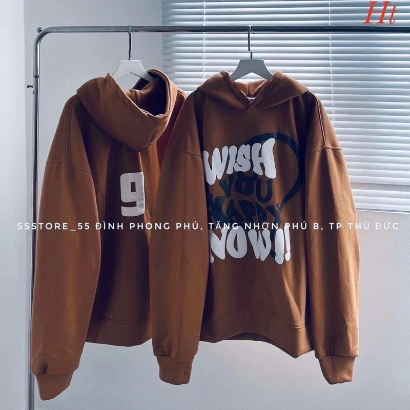 Áo hoodie whis nâu HT12