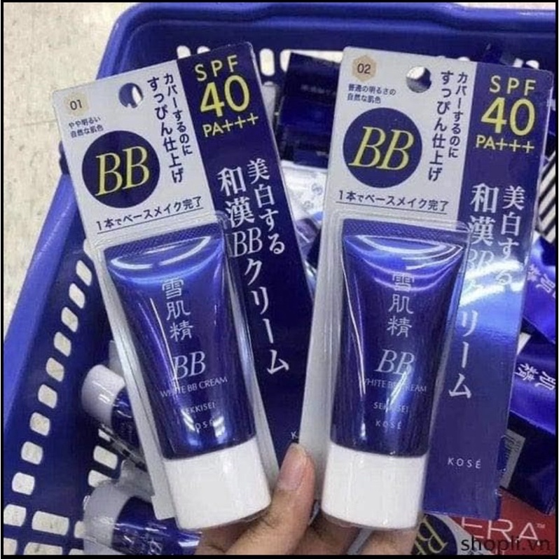 [Hàng Nhật] Kem nền chống nắng BB Kose Cream Sekkisei White BB Cream (30g) (Japan)