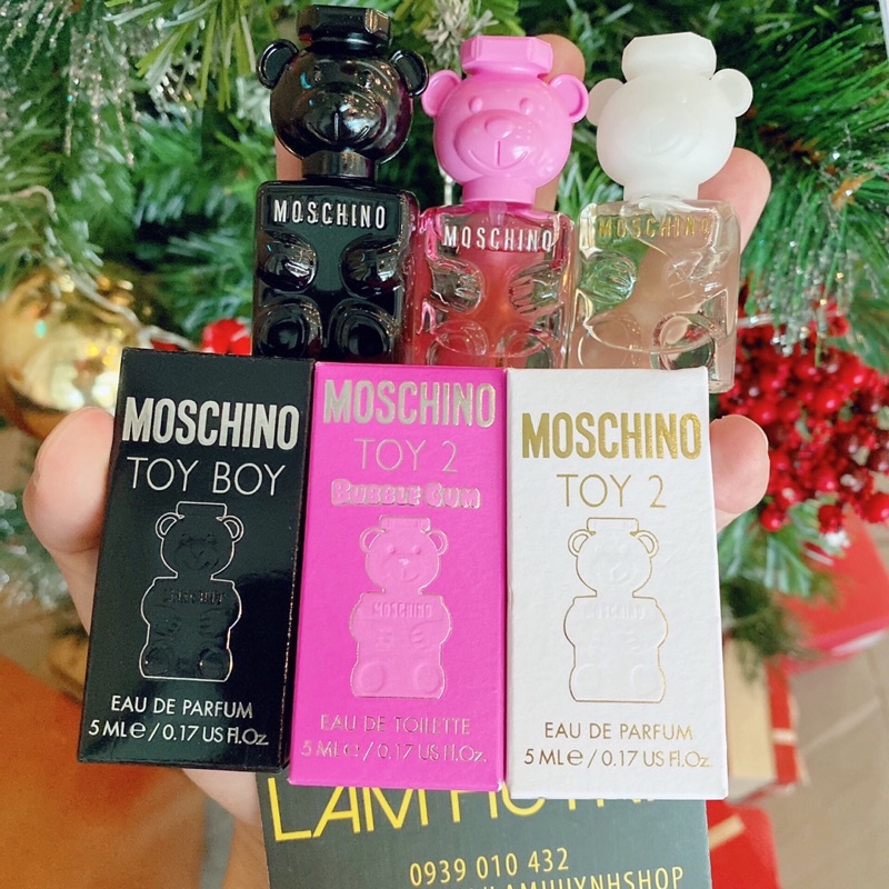 Set nước hoa mini gấu MOSCHINO 3 chai