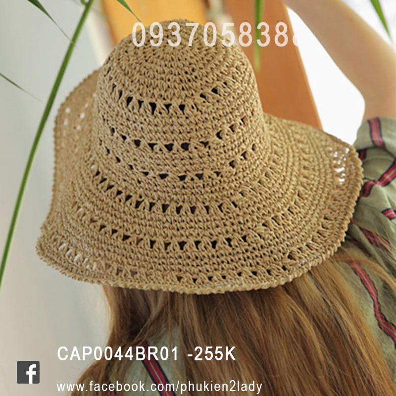 Mũ cói vintage CAP0044BR01