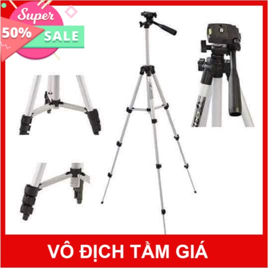 CÂY GẬY CHỤP HÌNH- QUAY PHIM - LIVE TREAM TRIPOD 3 CHÂN THÔNG MINH(hàng loại 1 chắc chắn)