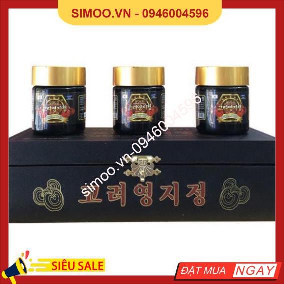 💥 ⚡ SẢN PHẨM CHÍNH HÃNG 💥 ⚡  Cao Linh Chi YoungJi Hộp Gỗ Đen HÀN QUỐC, Hộp 3 lọ* 120gr 💥 ⚡