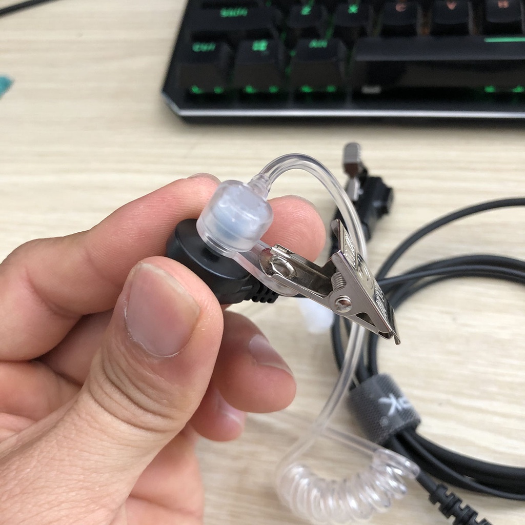 Tai nghe ống hơi cao cấp cho bộ đàm Motorola, Icom, Kenwood, HYT,... - Hàng nhập khẩu