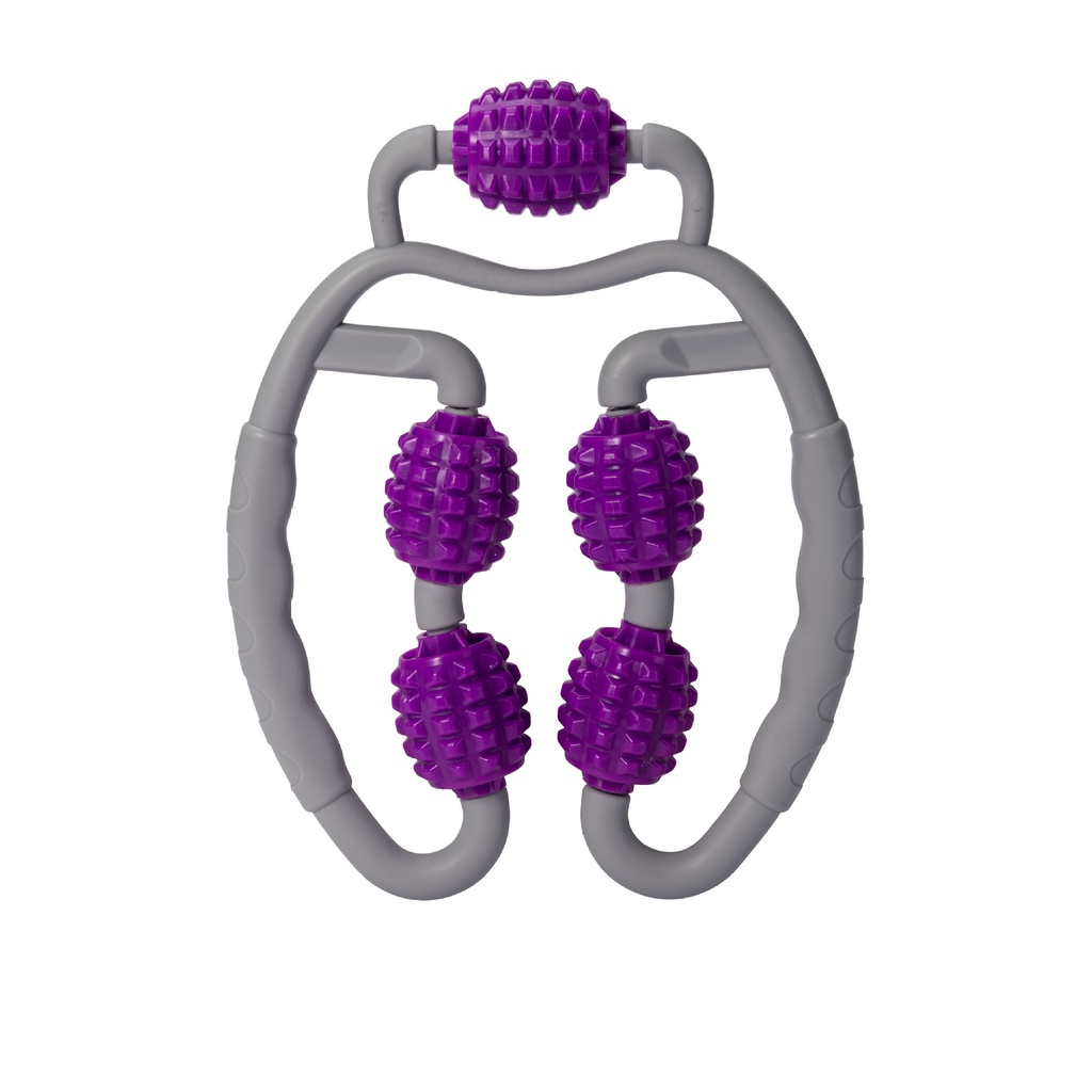 Con Lăn Massage Cơ Bắp Chữ U 5 và 11 Bánh Tiện Lợi, Dùng Tập Yoga, Có Thể Mở Rộng 60CM Giúp Thư Giản, Thon Cơ