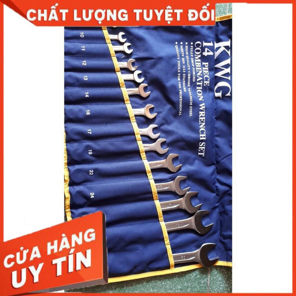 [Chính Hãng] Bộ cờ lê vòng miệng KWG 14 chi tiết 8-32mm (tiêu chuẩn Đức) - Hàng Nhật Bản