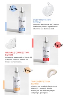 Serum Olay deep  Hydration, tone perfection, wrinkle correction. Hàng MỸ.