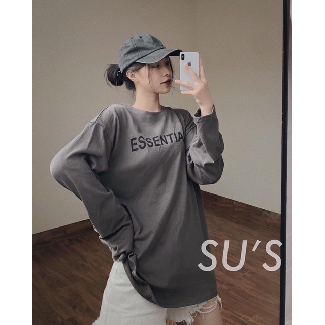 [Mã 11FASHIONSALE1 giảm 10K đơn 50K] [SIEU SALE] Áo thun cotton ESSENTIAL dài tay unisex cổ tròn(hàng có sẵn) | BigBuy360 - bigbuy360.vn
