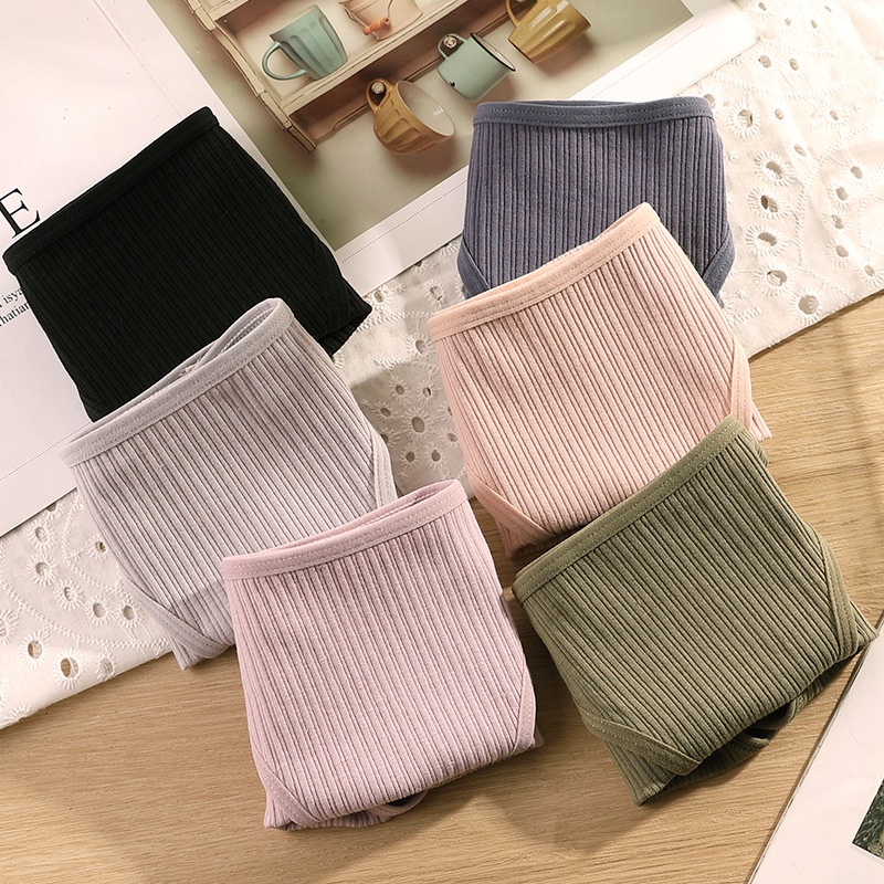 Quần Lót cotton Lưng Thấp Không Đường May Thoáng Khí Gợi Cảm Cho Nữ