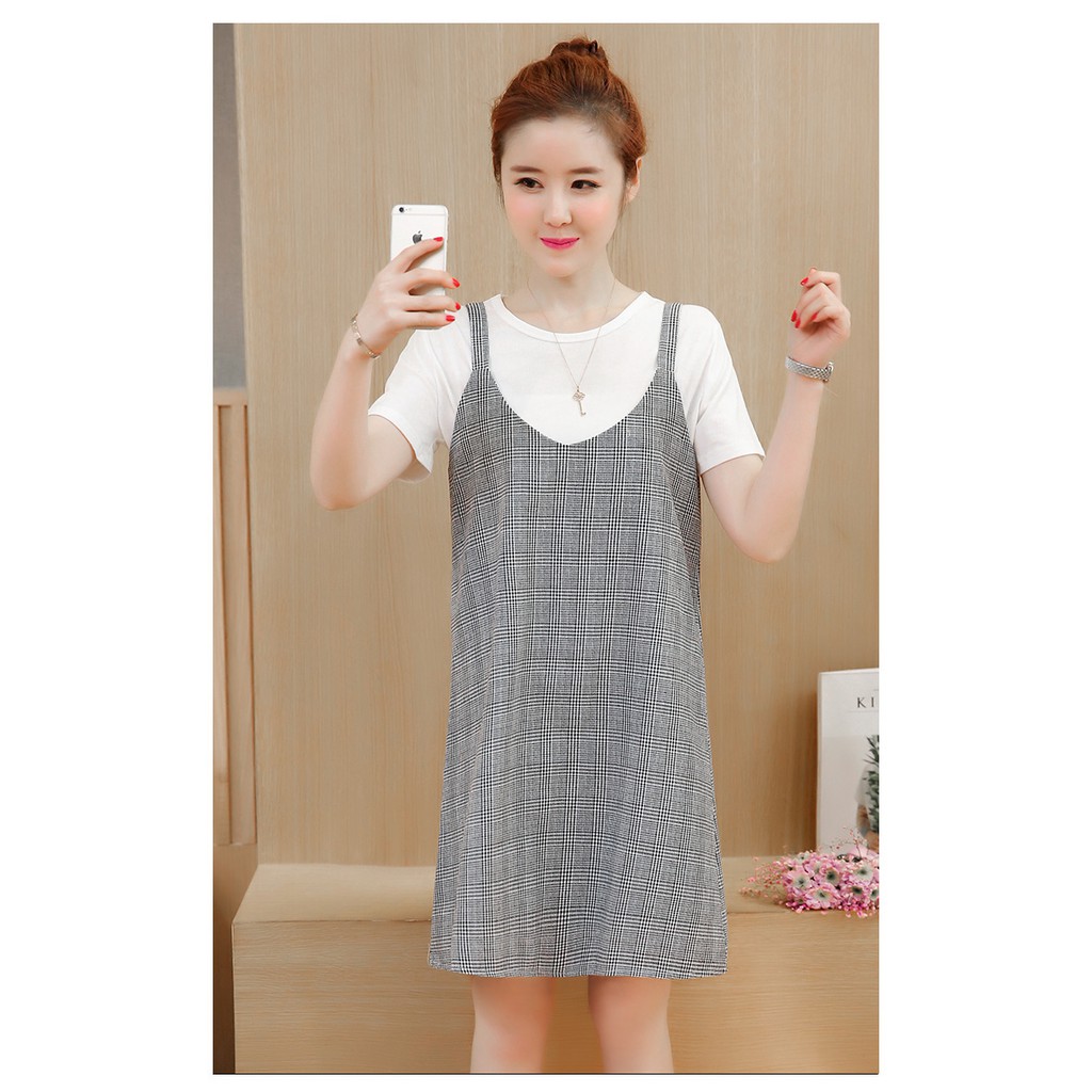 Yếm Bầu Thời TRang Kẻ Trắng