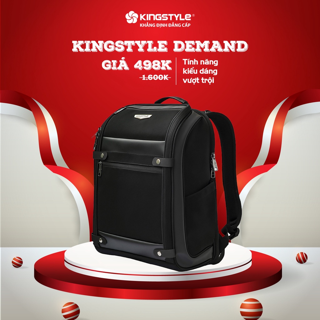 Balo Laptop 15.6 inch hàng hiệu giá rẻ Kingstyle 042D