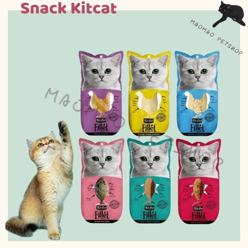 KITCAT Fillet - Phi Lê Thịt Gà Cá Cho Mèo Gói 30g