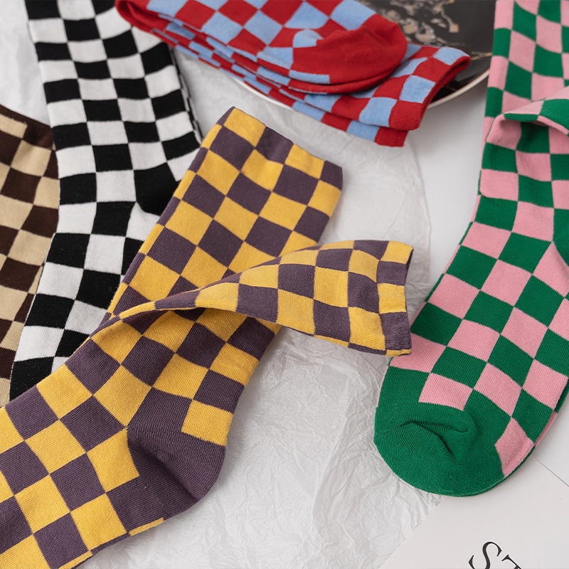 Vớ thể thao WAFNHA D621 cotton cổ vừa thời trang cho nữ