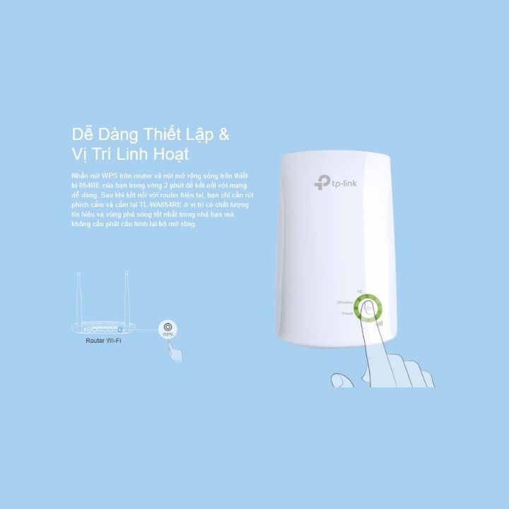 Bộ kích sóng wifi không dây TP-Link TL-WA854RE repeater mở rộng chuẩn N 300Mbps bảo hành 24 tháng-VDS SHOP | WebRaoVat - webraovat.net.vn