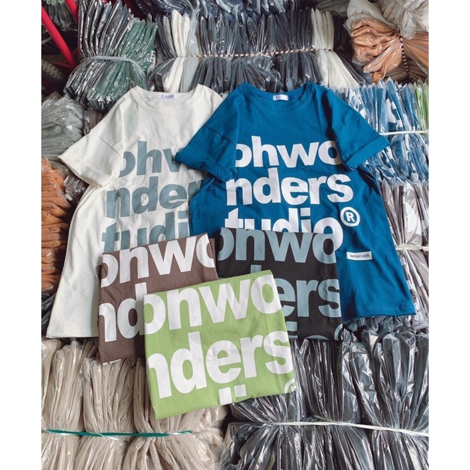 [Ảnh thật/Video]Áo phông OHwo to rộng Hàn Quốc Áo phông basic