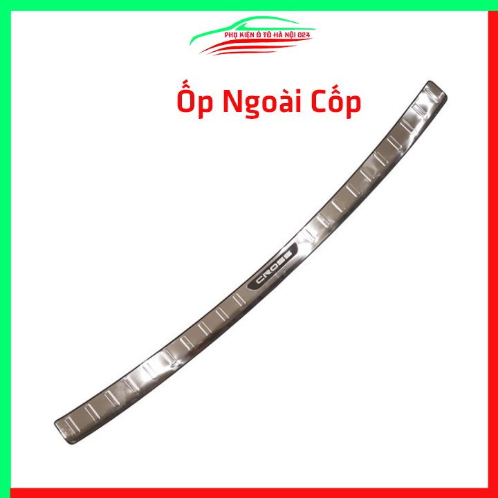 Ốp Chống Trầy Cốp Trong, Ngoài Inox Xe Corolla Cross 2020-2022