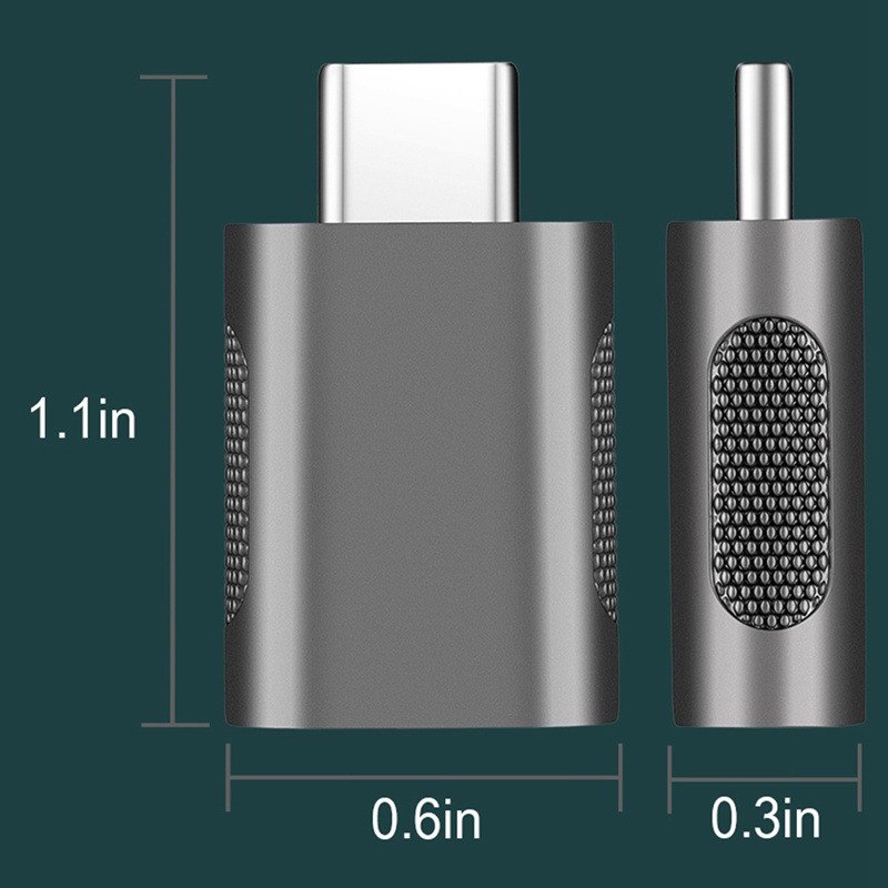 Set 2 Đầu Chuyển Đổi USB Type-C Sang USB 3 Đầu Cái OTG Cho MacBook