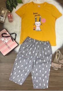 [ Đẹp - Độc- Lạ] Bộ cotton thỏ siêu xinh