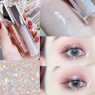 1x Glitter Liquid Eye Shadow Non-dizzy Dyeing Waterproof Shimmer Eye Shadow Easy To Color Long-lasting