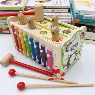 Đập chuột kèm đàn - đồ chơi gỗ trí tuệ