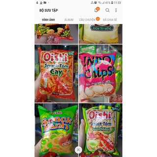 Bịch 10 Gói Bim Bim OISHI Các Vị Gói 40gr ( có mix vị theo yêu cầu )