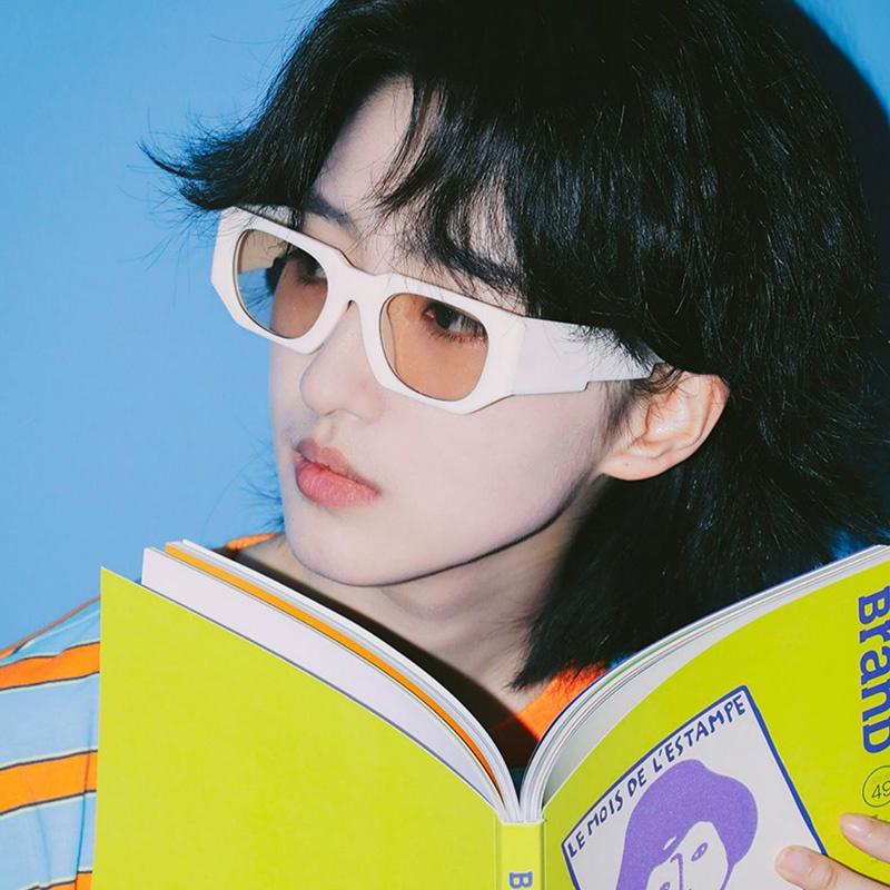 Kính Mát Gọng Chữ Nhật Nhiều Màu Sắc Phong Cách Hip Hop Thời Trang