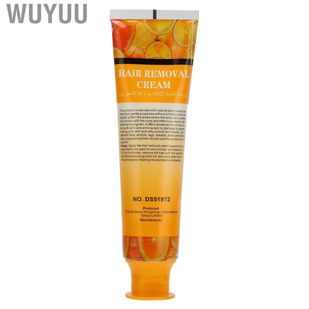 Wuyuu Disaar Vitamin C Hair Remvoal Cream Painless Body Depilatory for Leg Armpit Arm 100ml