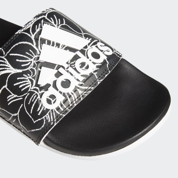 [CHÍNH HÃNG] Dép quai ngang Adidas Cloudfoam Comfort hoạ tiết Lotus Hoa Sen