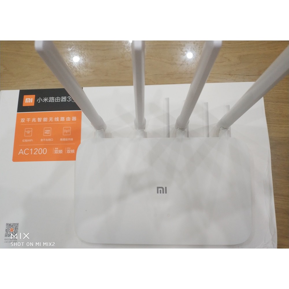 Bộ phát Wifi Xiaomi Router Gen 3G Ver 2 mới nhất 2019, AC1200 với 2 băng tần sóng 2.4GHZ và 5GHZ, Rom 128MB, Ram 128MB