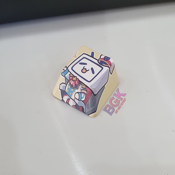 Keycap Lẻ Hình LOGO Bilibili OEM profile in dye sub ( keycap resin độc lạ )( Keycap Artisan )