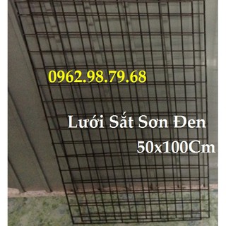 Lưới Sắt Đen 4 Tấm Cỡ 50x100Cm/1 Tấm TREO PHỤ KIỆN SHOP