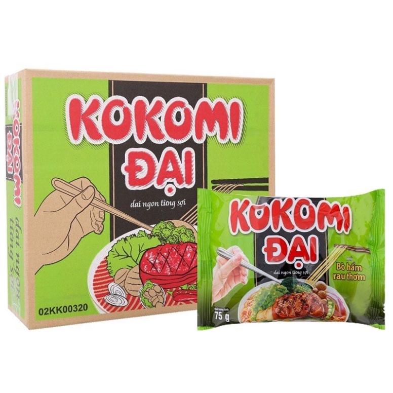 Thùng Mì Kokomi Đại Xanh 30gói 75g