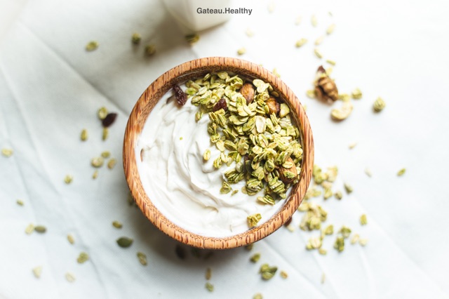 Granola siêu hạt vị matcha Ăn kiêng không đường Gateau Healthyeatclean