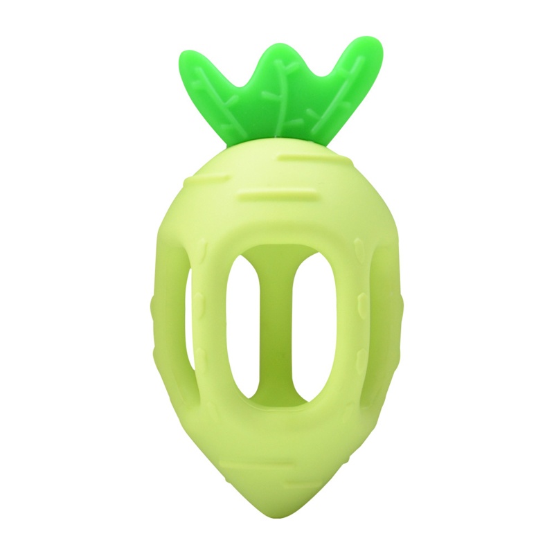 Haha Đồ Chơi Gặm Nướu Hình Củ Cà Rốt Bằng Silicone Cho Bé