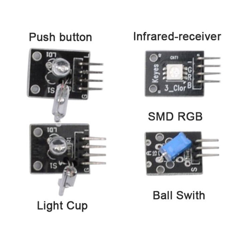 Bộ Mạch Cảm Biến 37 Trong 1 Cho Arduino Và Mcu