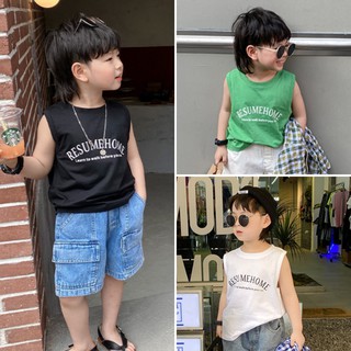 [AB220] Áo ba lỗ bé trai Resume, áo bé trai sz 100-140, cotton cao cấp