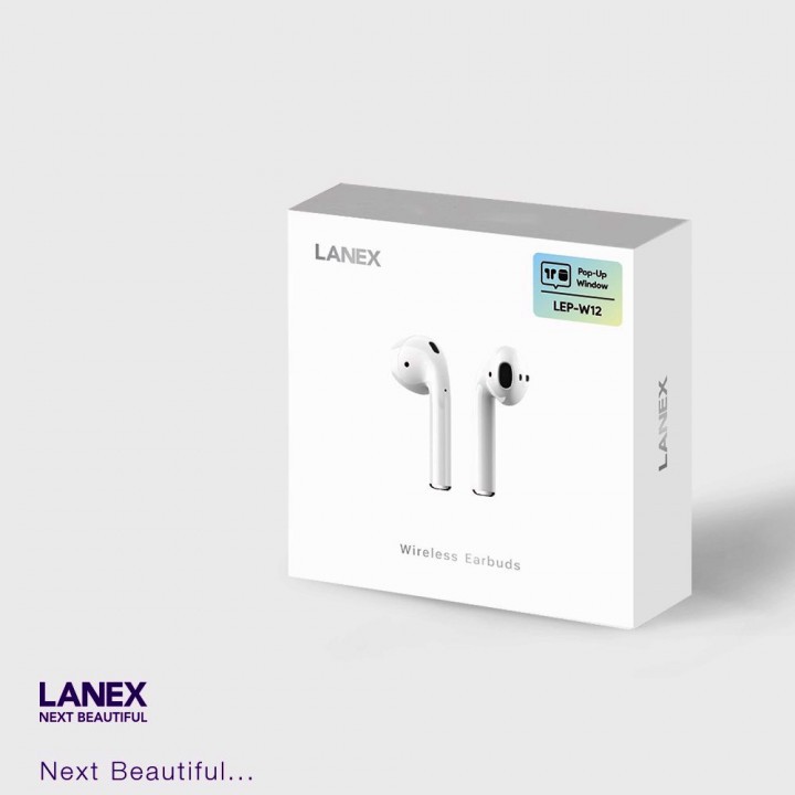 Tai Nghe Bluetooth Lanex LEP-W12 Kiểu Dáng Airpods