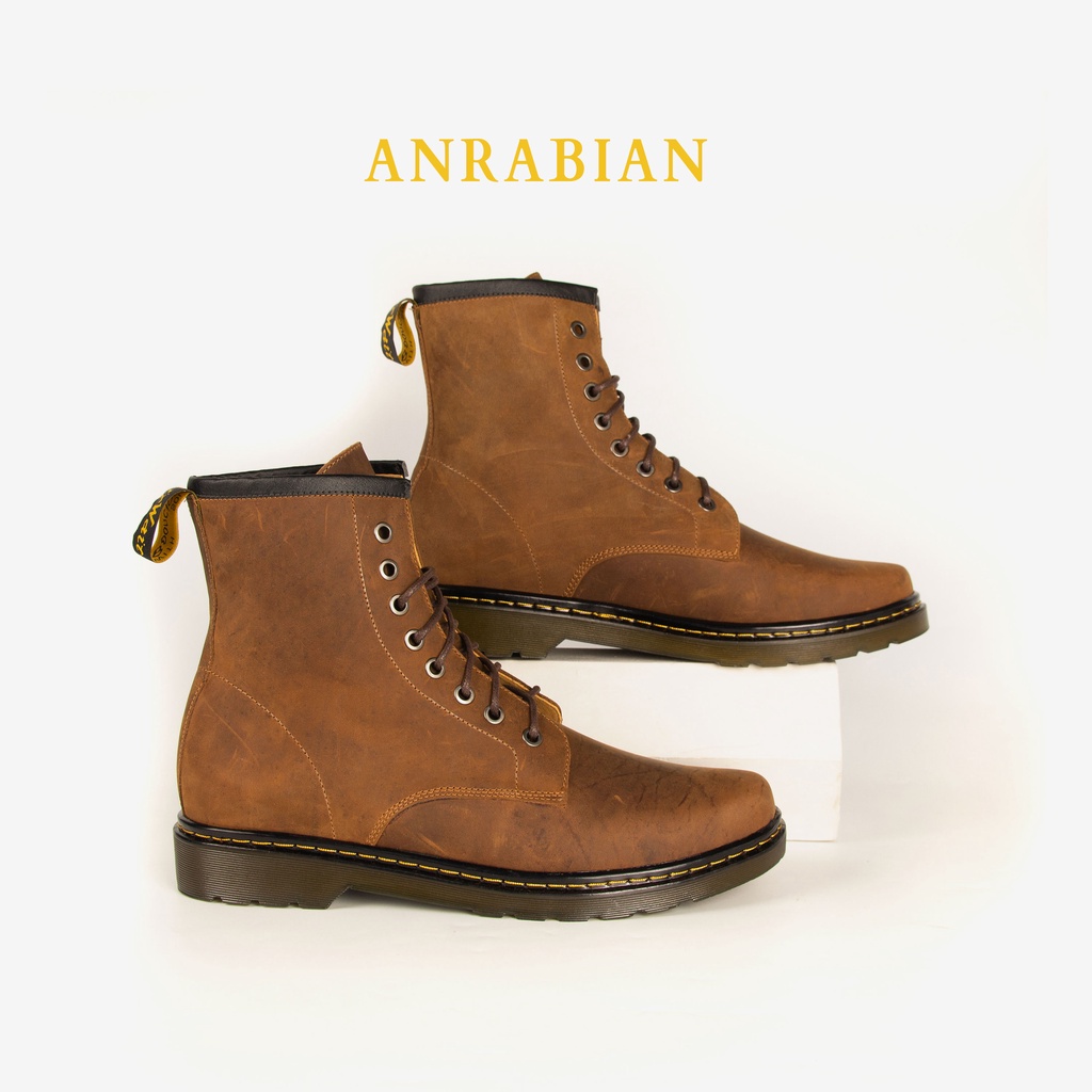 Giày ANRABIAN - Giày Boots da bò sáp ngựa điên nhập khẩu 100% | BigBuy360 - bigbuy360.vn