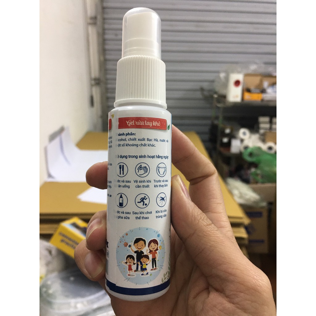 Gel rửa tay khô diệt khuẩn O' Clean 60ml Hương Bạc Hà | BigBuy360 - bigbuy360.vn