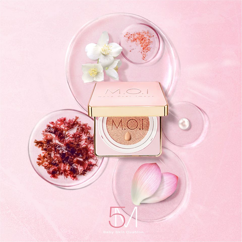 [Sale 50%] Phấn nước 5M Baby Skin Cushion MOI Hồ Ngọc Hà chống nắng SPF 50 +++ date 27/11/2022