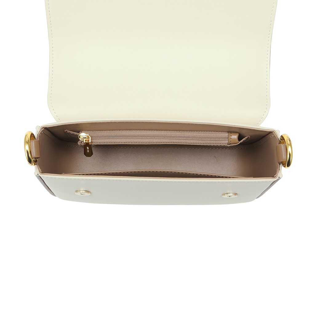 Túi đeo chéo nữ Nucelle đẹp thời trang charm hoa phối viền khác màu ViAnh Store 1171973