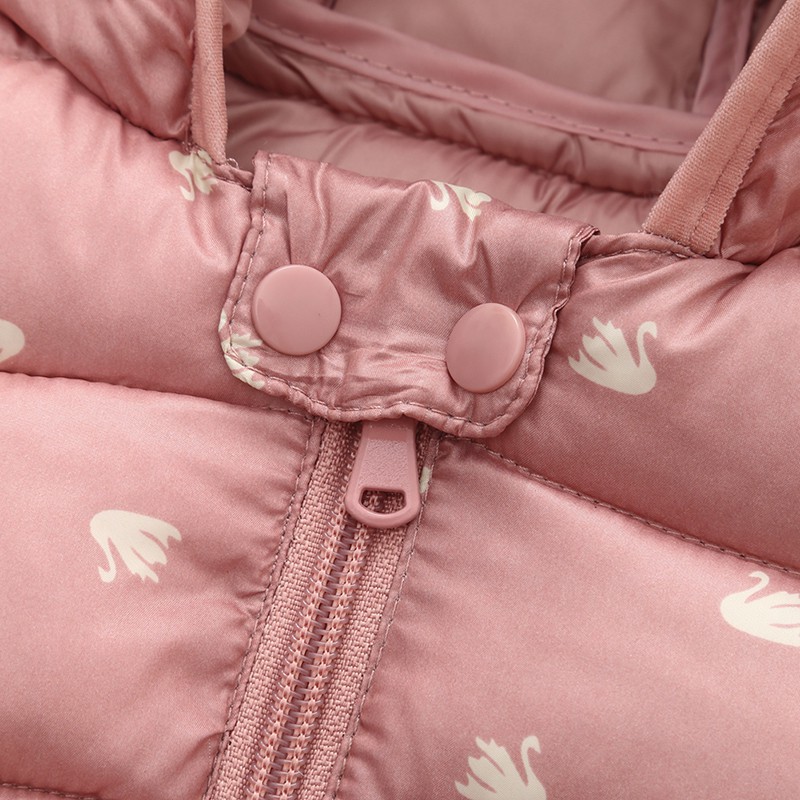 Áo khoác tay dài có nón in họa tiết xinh xắn thời trang dành cho trẻ em